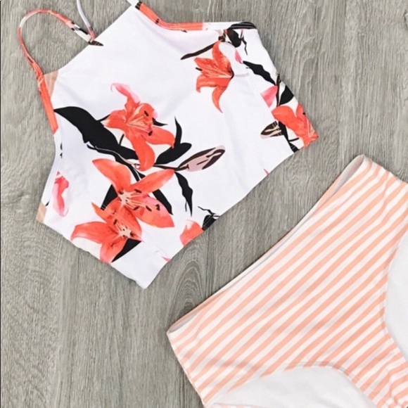 Floral tie back bikini - Picture 8 of 9